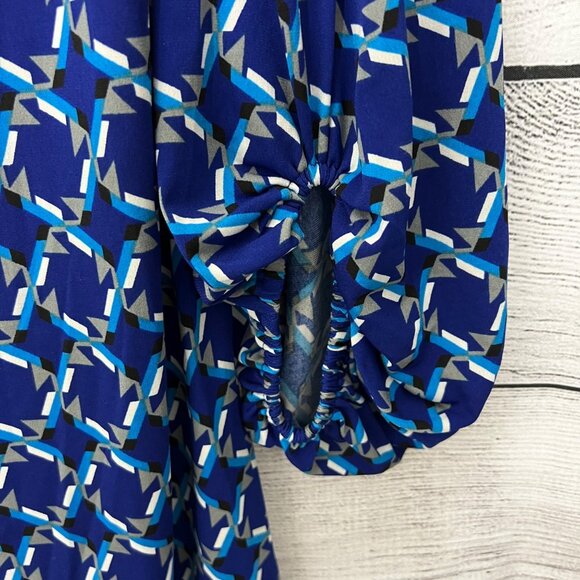 Laundry Geometric Print Long Sleeve Dress, Size Small - Picture 3 of 3